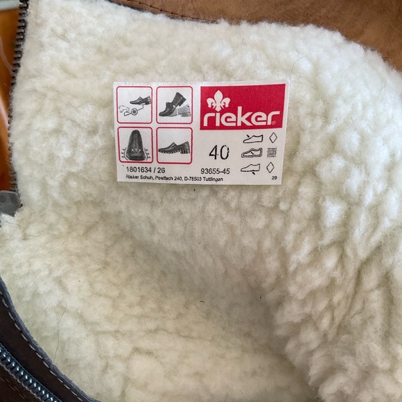 Rieker Fabrizia Dual Side Zippers, Knee High, Smoke Gray Riding Boots, Sz 9 (40) - Picture 8 of 10